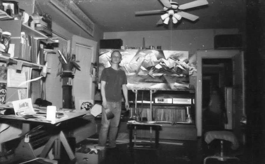 John Moilanen in his studio - 1987