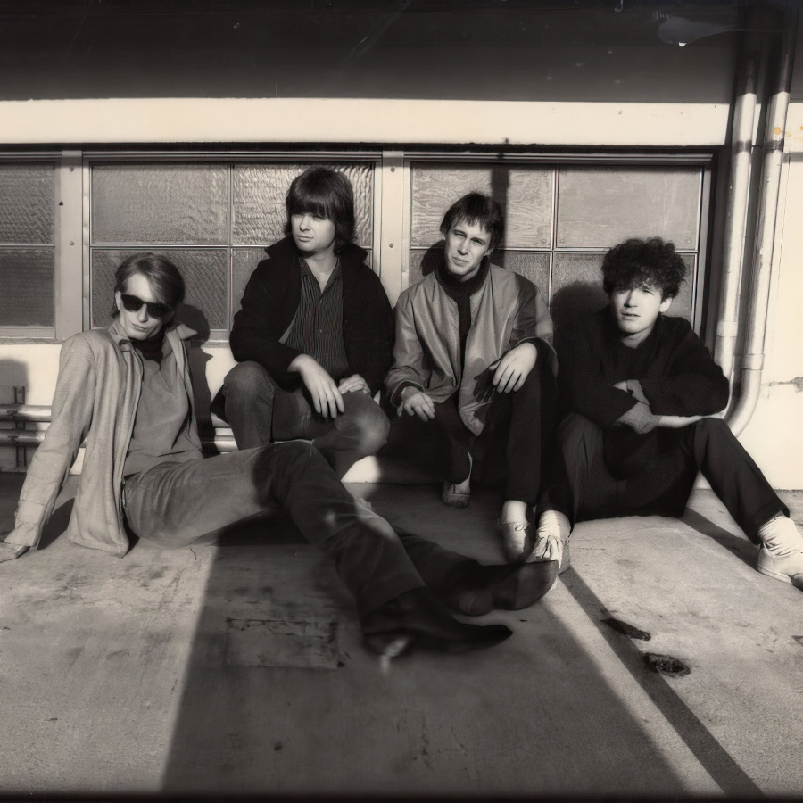 A photo of the band Next Exit. Jan Gregor, Greg Morlan, Mark Fenton and I
