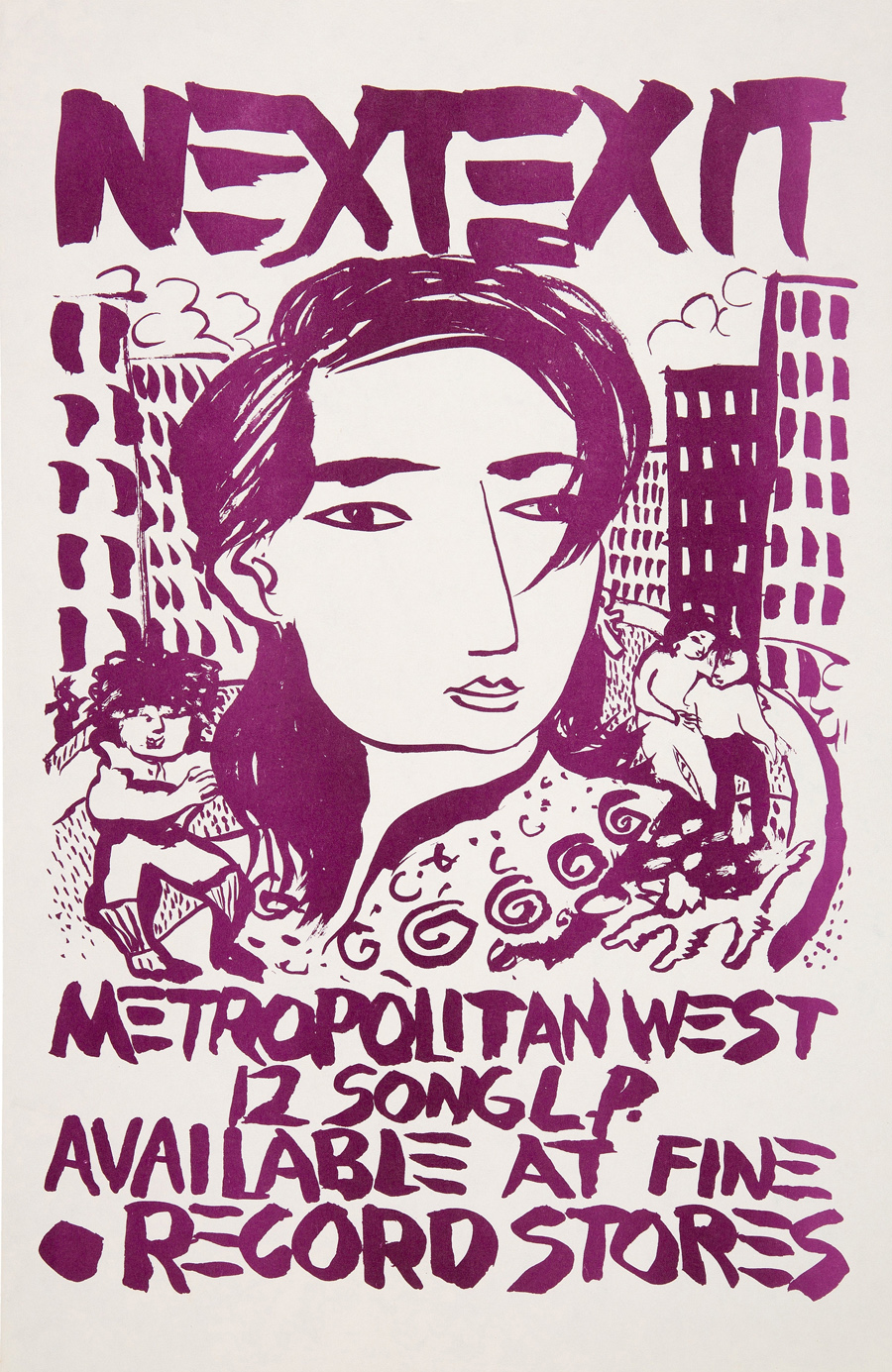 A promo poster for the Next Exit, Metropolitan West album