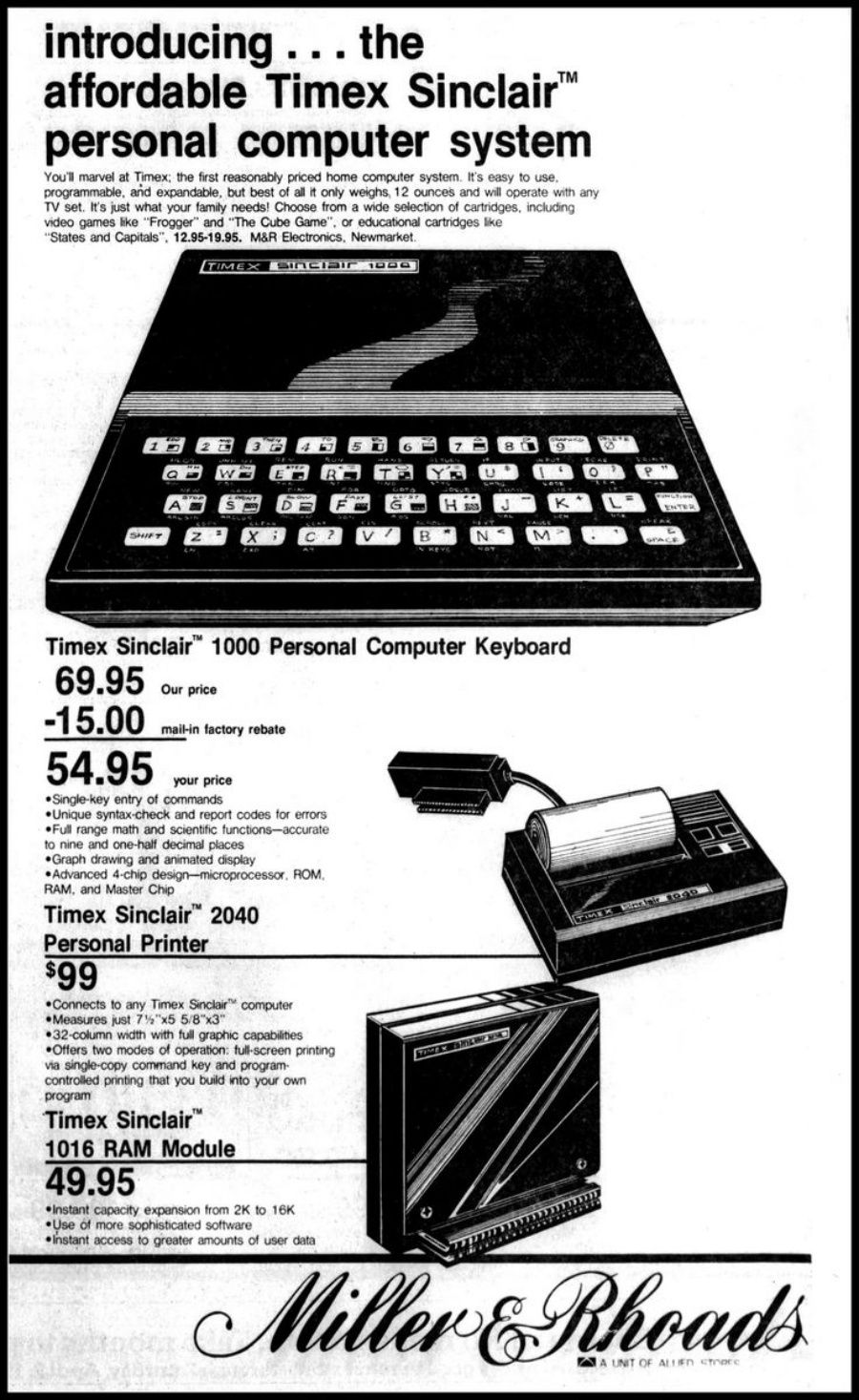 Early 1980s Timex Sinclair.