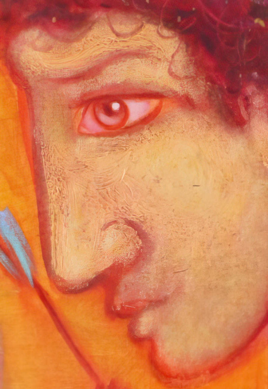 Detail of my face from the above painting.