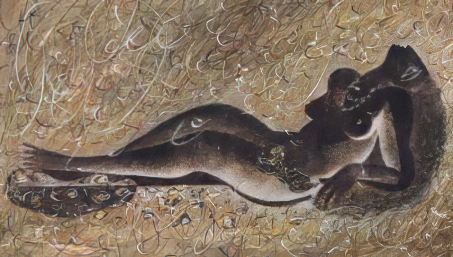 A women in ecstacy.