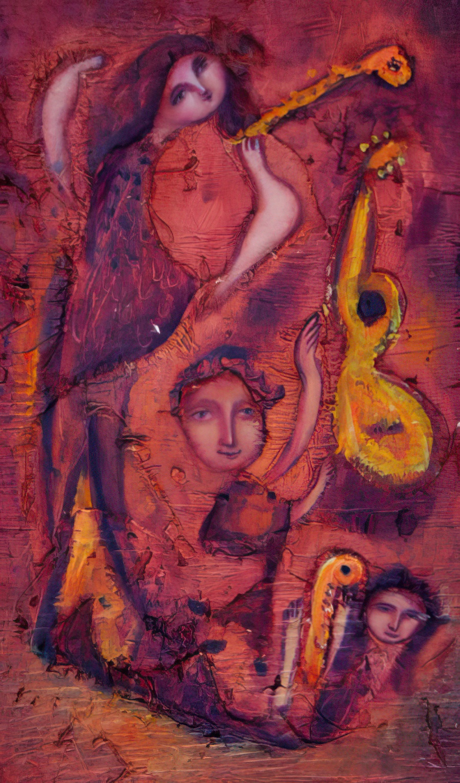 Musicians playing at the New Bohemian Coffee House.