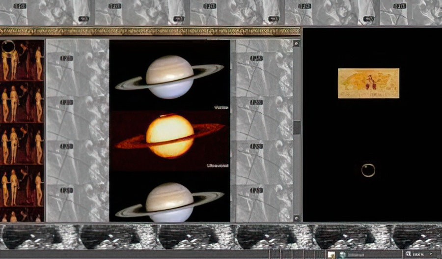 A screen capture of a technobaroque style webpage.