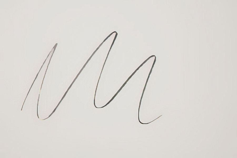 A squiggly line on paper.