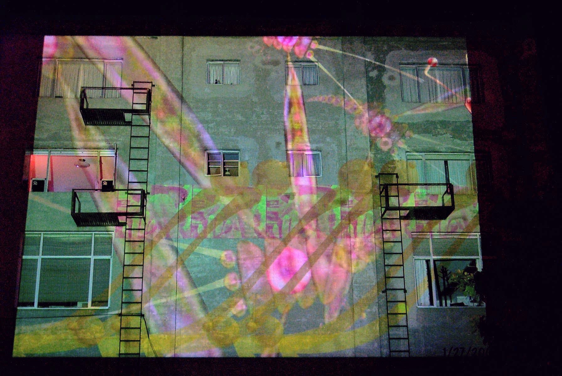 snarg projection on a wall