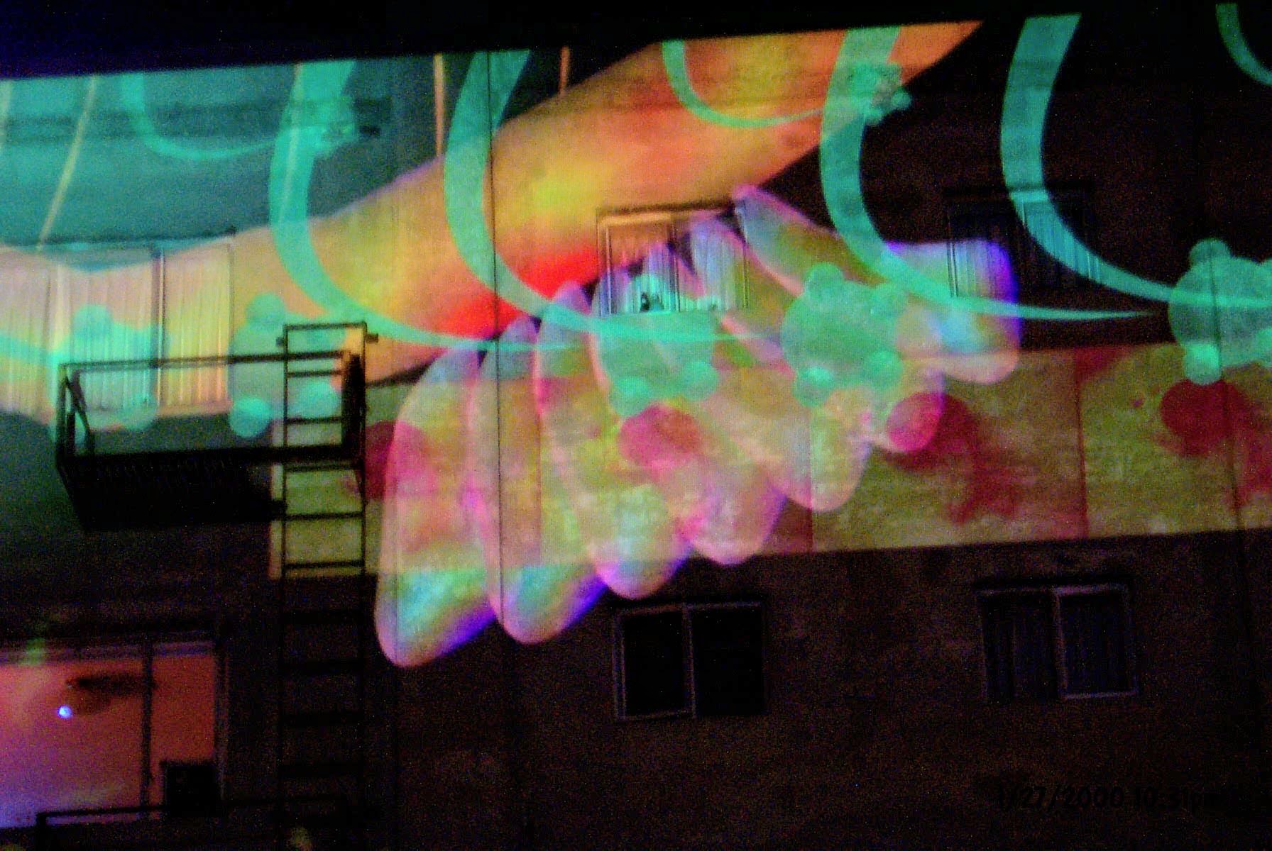 snarg projection on a wall