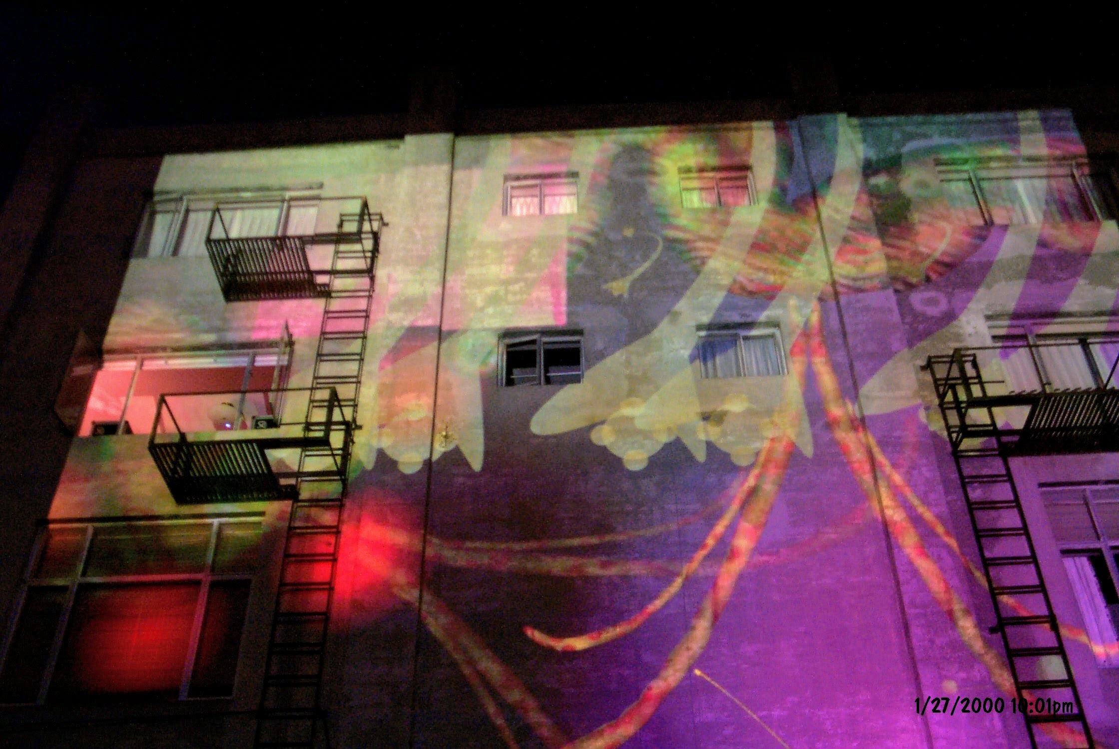 snarg projection on a wall