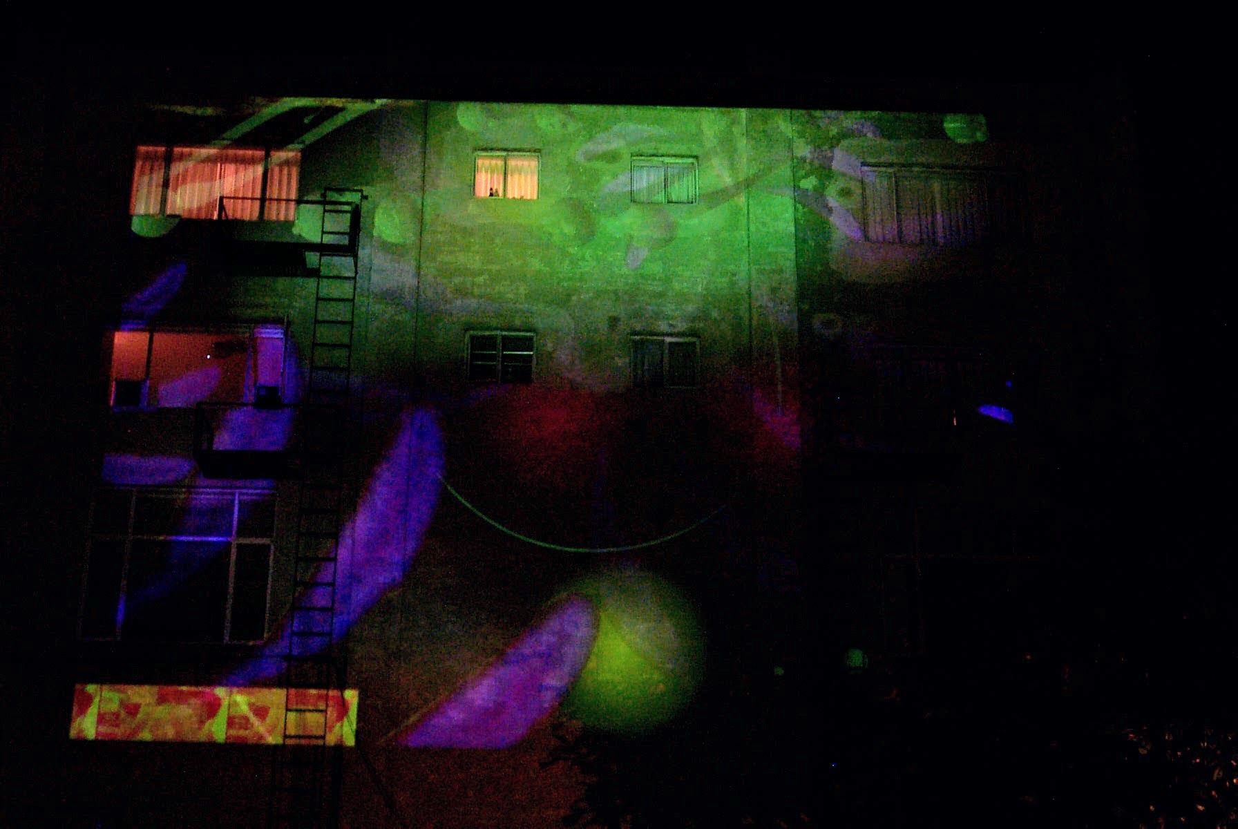 snarg projection on a wall