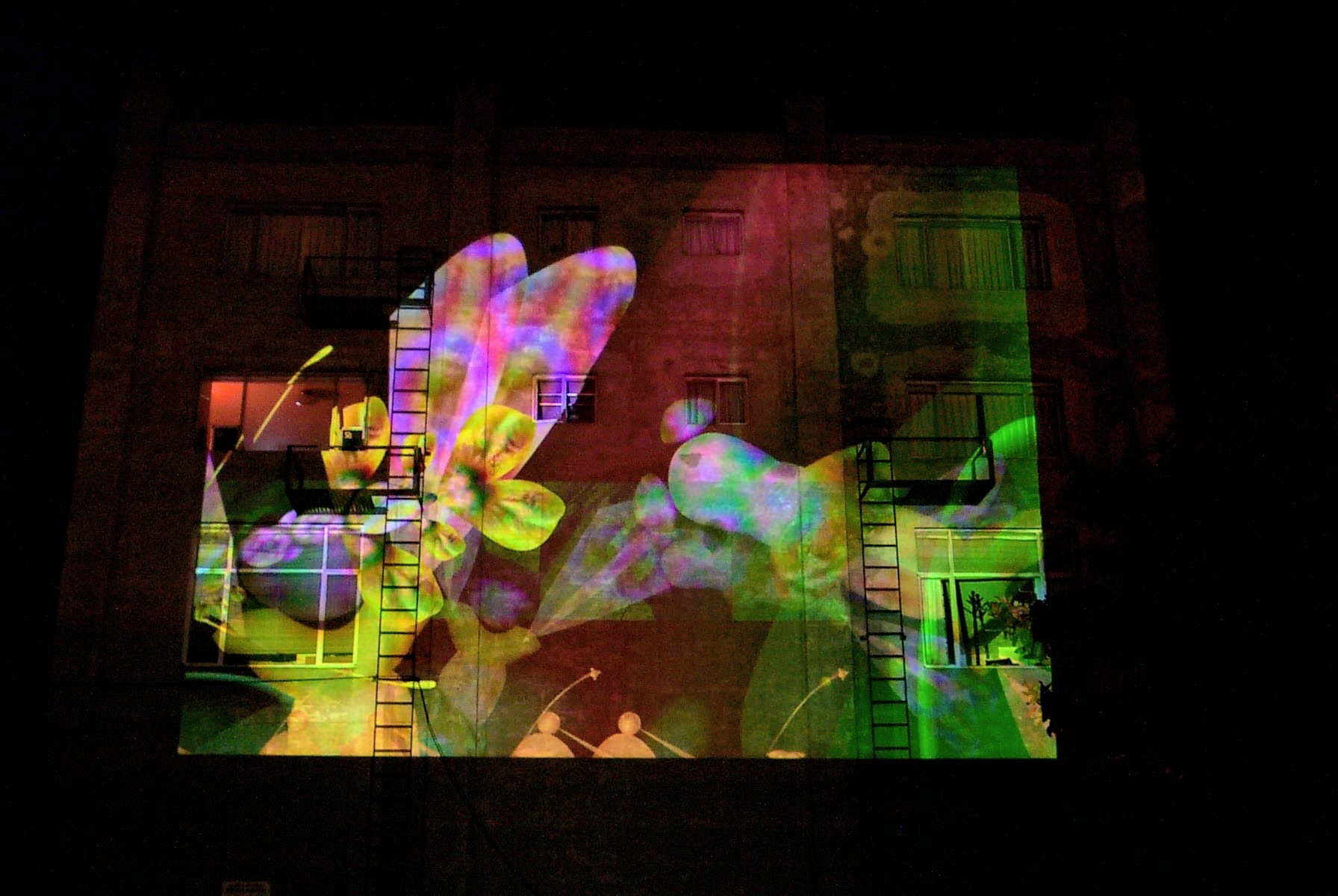 snarg projection on a wall