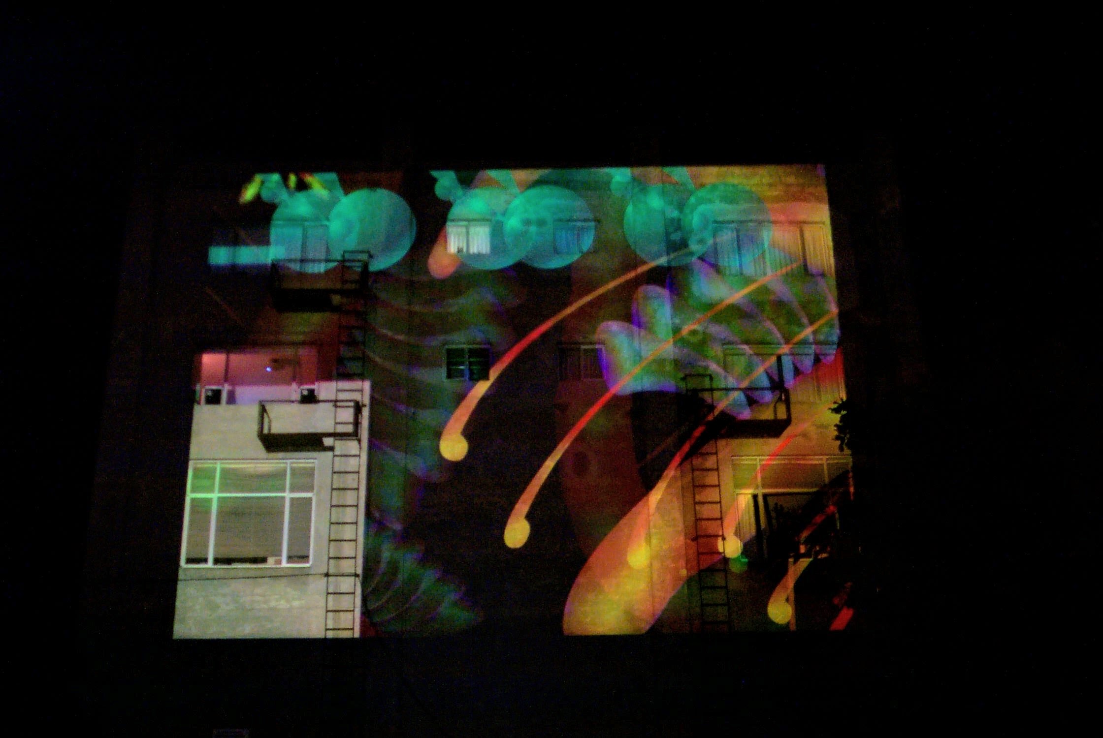 snarg projection on a wall